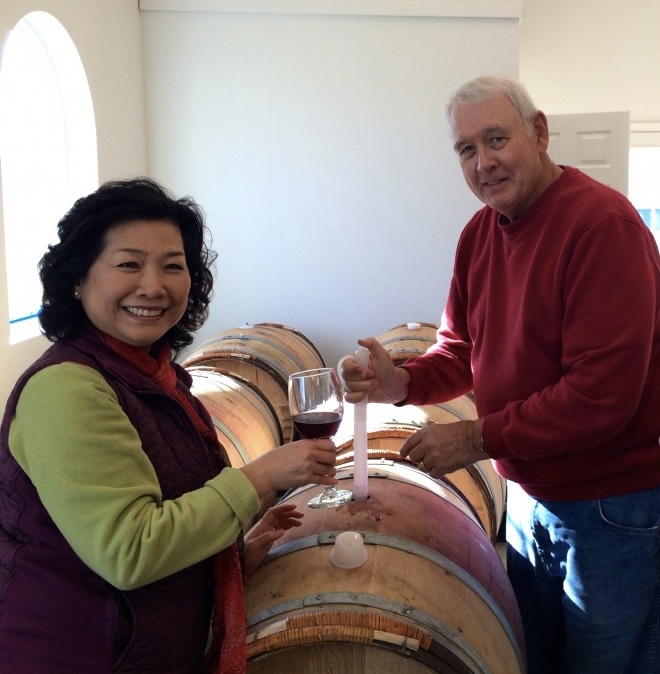 The owners of Caret Cellars